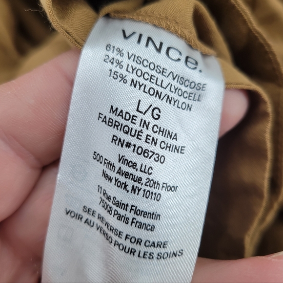 Vince Bateau Neckline Long Dress Size Large Tan - Picture 7 of 8